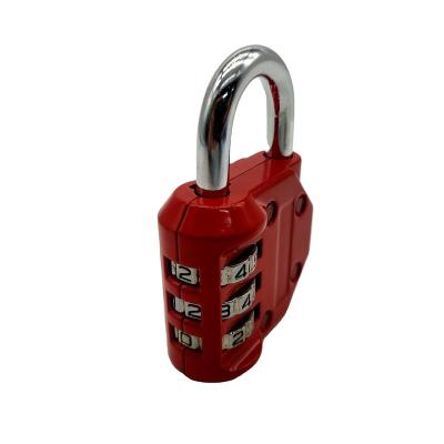 China Red High Quality Suitcase Padlock 4 Digit Waterproff Padlock Red High Security Password Padlocks for sale