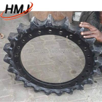 China Factory Mini Excavator PC20 Sprocket Rubber Track Drive Ring for sale