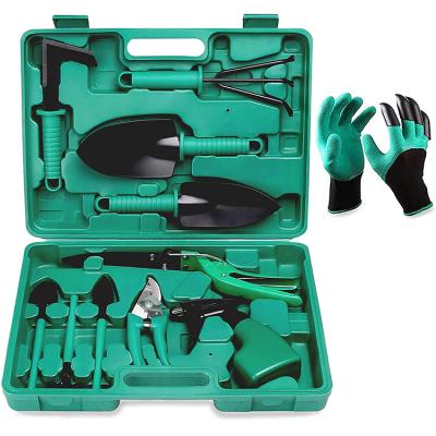 China Gardening Hot Selling 10 Pcs Multi-Functional Garden Plant Slip Handle Portable Garden Tool Kits Household Women And Children Small Anti for sale