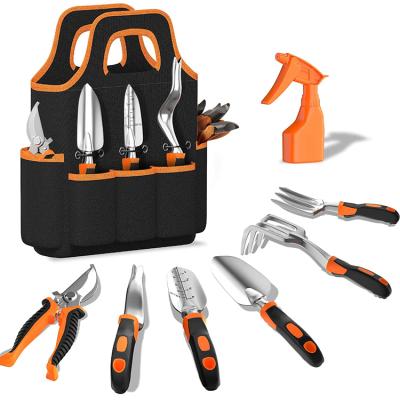 China Small High Quality Professional Gardening Pruning Grafting Set Tools Portable Multifunctional Household Gardening Tools With Bag for sale