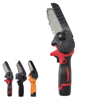 China New Model 6 Inch Portable Anti-Slip Handle Mini Woodl Lithium Battery Cordless Chain Man One Operation Hand Electric Chainsaw for sale