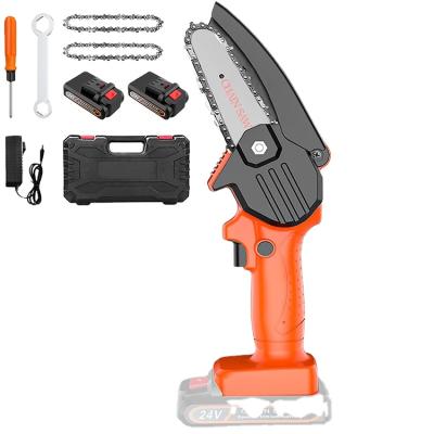 China Anti-Slip Professional Cordless Chainsaw Emergency Pocket Machine Power Battery Outdoor Hand Saw Electric Pole Heavy Duty Chainsaw for sale