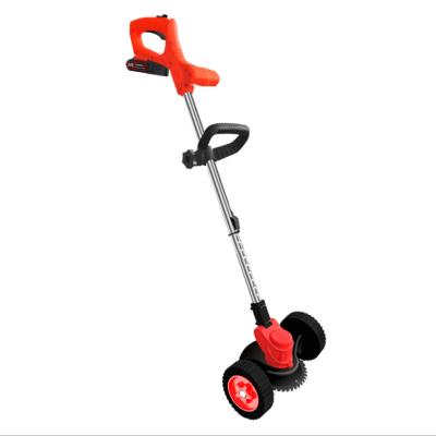 China With Wheels Rechargeable Electric Weeder Hand Wheel Lithium Lawn Mower High Power Household Lawn Mower Electric Grass Trimmer for sale