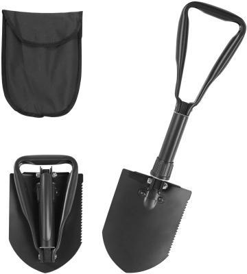 China Outdoor Folding Military Garden Mini Shovels Multifunctional Portable High Carbon Steel Military Shovel Garden Camping Survival Shovel for sale