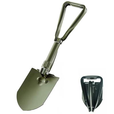 China High Quality Portable Multifunctional High Carbon Steel Car Shovel Garden Mini Closed Handle Engineer Military Camping Folding Shovel for sale