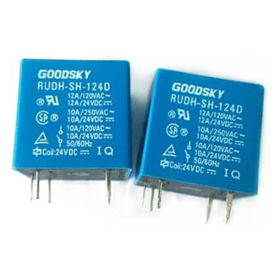 China IC Standard General Purpose Relays SPST-NO 12A 24VDC RoHS RUDH-SH-124D for sale