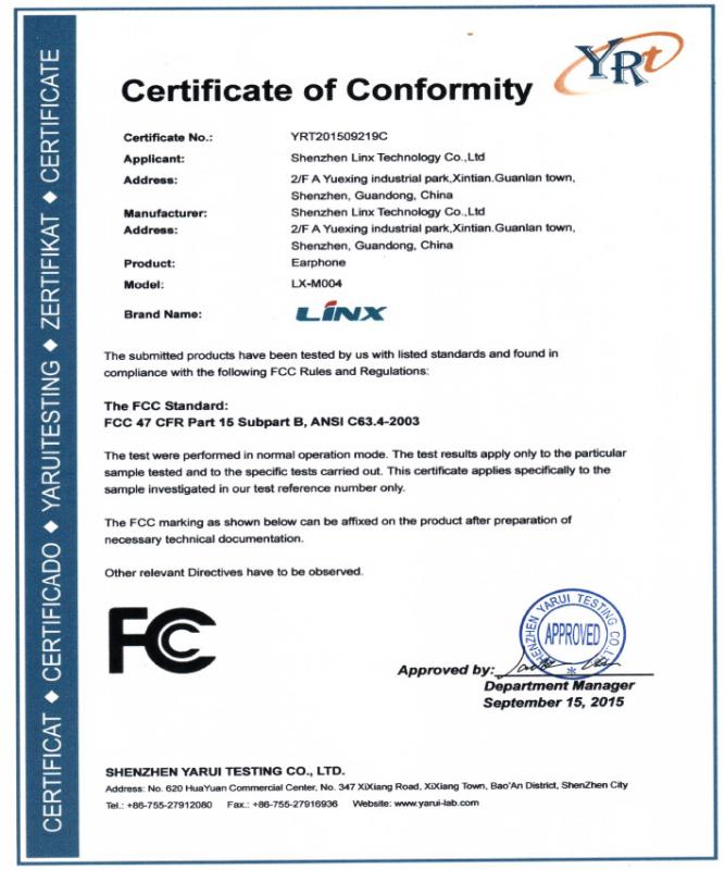 FCC - Shenzhen LKS Technology Co., Ltd.