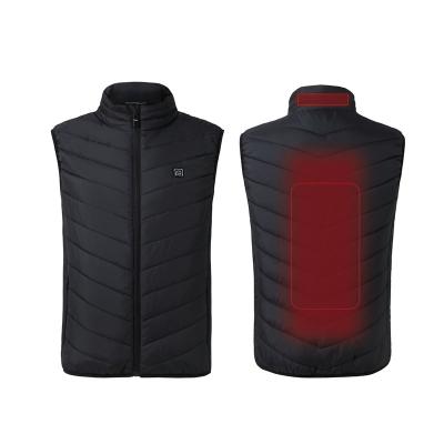 China Waterproof In 4 9 Zones Running Heating Fill Warm Heated Vest Winter Outdoor Temperature Usb Control Heated Vest Vest Clothes for sale