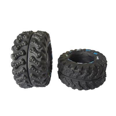 China Dog Bite Toy Clean Teeth Chew Small Tire Viable Resistant Vinyl Bite Resistant Natural Rubber Pet Dog Toy for sale