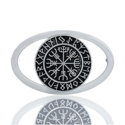 China LANGHONG Viking Style Vegvisir Belt Buckles Stainless Steel Belt Buckles for Men for sale