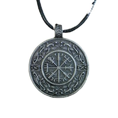 China LANGHONG CLASSIC Vegvisir and Valknut necklace for men and women talisman jewelry for sale