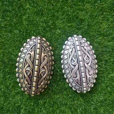 China LANGHONG ALLOY Viking Double Dragon Brooch For Women Viking Brosch Jewelry Nordic Talisman for sale