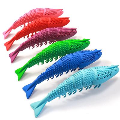 China Stored Pet Chewing To Bite Interactive Popular Rubber Pet Toothbrush Toys for sale