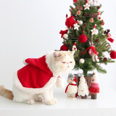 China Viable Wholesale Custom Cat Dog Clothing Costume Cloak Pet Clothes Christmas for sale