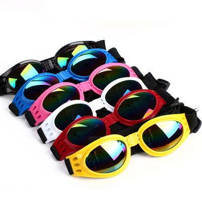 China Viable Price Custom Good Color Folding Pet Accessories Dog Goggles Sunglasses Glasses for sale