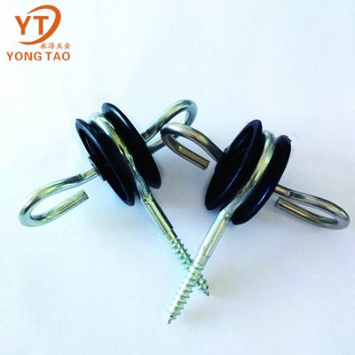 China Factory sale various farm gate accessories permanent fence insulator, plastic ring insulator tool for farm for sale