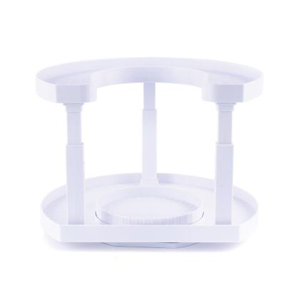 China Multifunctional Storage Tray Swivel Store 2 Tiers Sustainable Removable Drying Rack Plate for sale