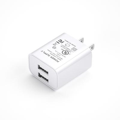 China Mobile Phone 2 Port USB Wall Charger For Smart Phone 5V 2A 1A Travel Wall Charger for sale