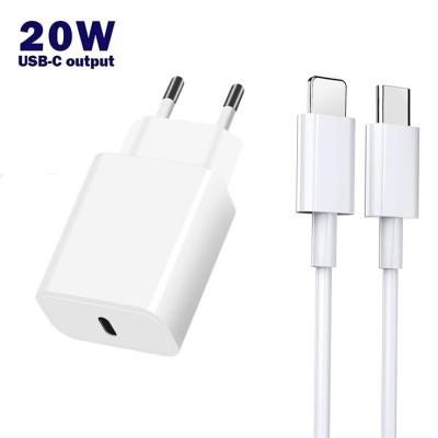 China Fast Type C Mini Charger Pd 20w Universal Travel Fast Charger Mobile Phone Hit Wall Charger Universal Usb Adapter for sale