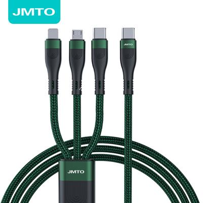 China Factory wholesale MP3/MP4 player customized phone fast micro usb c cable braided 3 in 1 USB charging cable for sale