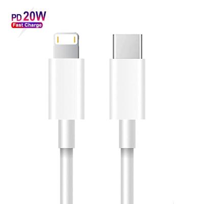 China Wholesale Mobile Phone USB-c Fast Charger To Light Up Palladium 20W 18W Fast Charging Cord For Apple For iPhone Data Cable for sale