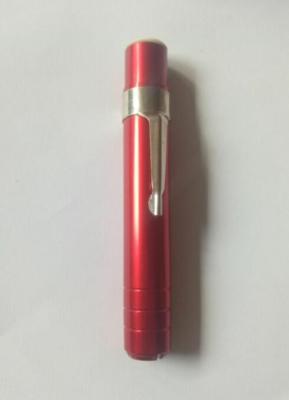 China Red Color Glossy Finish Pen Styple Aluminum Alloy Chalk Holder for sale