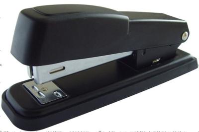 China No.604 For 24/6 26/6 Staples 25 Sheets Paper Capacity Black Metal Stapler for sale