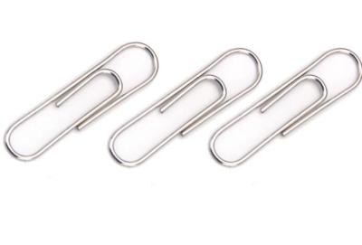 China Office Stationery 100 PCS/Box Zinc Finish 28mm Round Metal Paper Clips for sale