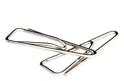 China Hot Factory Sales100pcs/Box Triangular Shaped Nickel Metal Paper Clips for sale