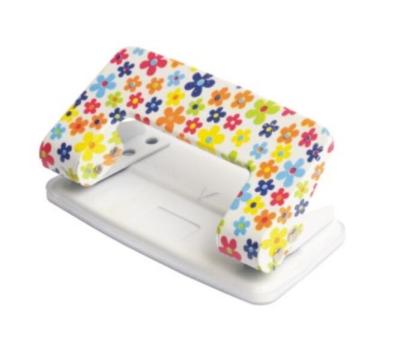 China Good Quality Rubber Basin Flower Printed 8mm Hole 2 Holes Paper Punch for sale