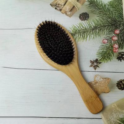 China High Quality Oval Bamboo Bristle Brush Boar Hair Cleaning Brush Waterproof Waterproof With Cleaning Reading Brush for sale