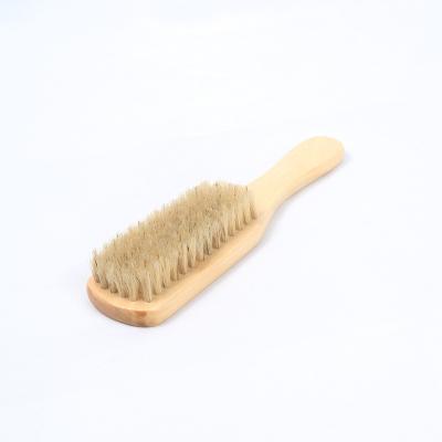 China Square Pig Bristle Do Not Hurt Shoe Handle Shoe Wash Laundry Brush Floor Cleaning Home Wooden Clothes Brush for sale