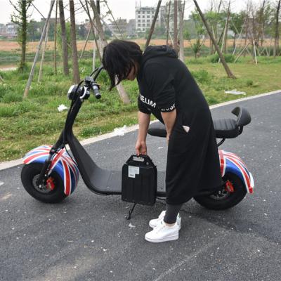 China Ecorider 1500w 60v Fat Tires 2 Wheel Electric Scooter City Cocos Bike 18*9.5 Inch for sale