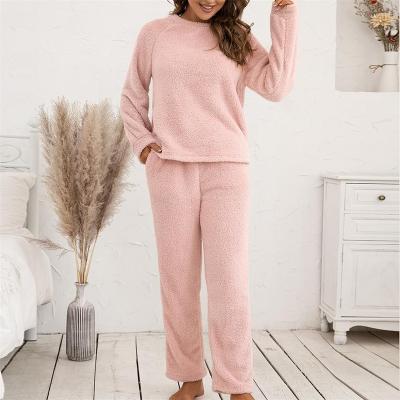 China 2022 Winter Viable Women's Home Wear China Manufacturer Wholesale Casual Wear Long Sleeve Women's Two-Piece Suit for sale