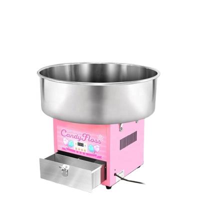 China Electric Marshmallow Cotton Candy Maker High Efficiency 52cm Diameter Cotton Candy Maker Candy Floss Easy Cleaning Machine for sale