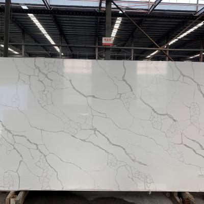 China modern calacatta quartz white stone price for sale