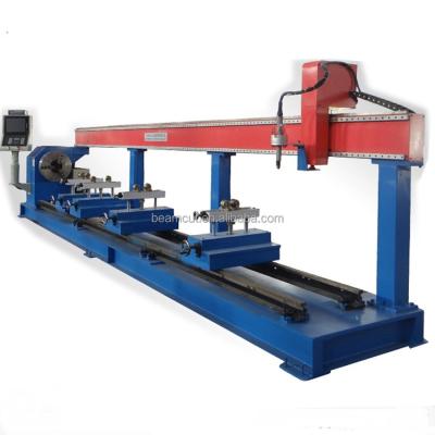 China Building Material Shops High Efficiency Round Metal Pipe Stainless Steel Tube 3 Axis CNC Plasma Air Cutting Machine for sale