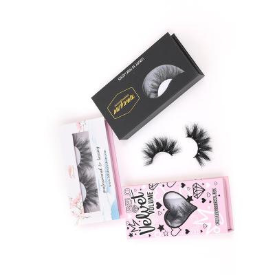 China Wholesale Clean Natural Long Fluffy 5D Mink Lashes 100% 25mm Logo Full Strip Eyelashes and Promote Private Label 3d Mink Lashes Lashes for sale