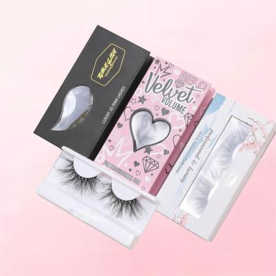 China Eyelash Wholesale 25mm 3D Mink Natural Soft Fluffy Eyelashes 100% Real Siberian Mink Lashes With Customize Box for sale