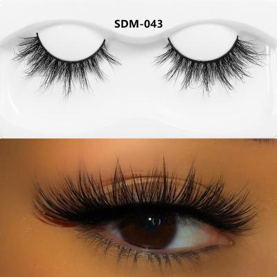 China Natural Soft Eyelash 3D Mink Lashes Real Looking Mink Lashes Wholesale Seller Full Strip Lashes With Custom Lashes Packaging for sale