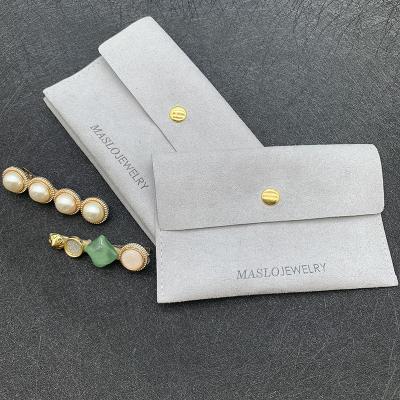 China Promotion Suede Jewelry Envelope Bag With Customized Logo for sale