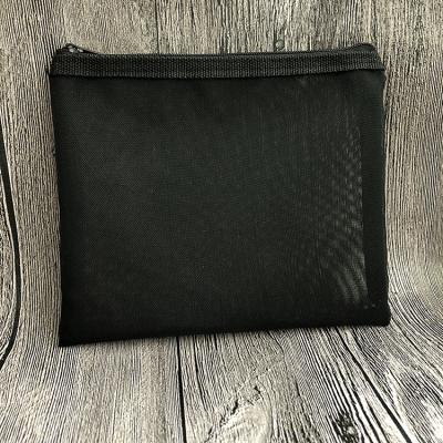 China Custom Fashion Travel Makeup Organizer Mesh Cosmetic Bag With Zipper for sale