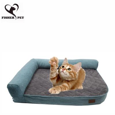 China Winter Heating Dog Sofa Bed With Zipper Washable Pet Cat Beds Mats Pet Bed For Dogs Large Kennel Removable Cover for sale