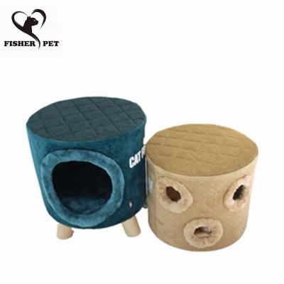 China Waterproof General Four Seasons Partly Enclosed Villa Cat Bucket Climbing Frame Nest Luxury Cat Tree Pet Supplies for sale