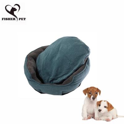 China Customized Washable Flannel Blanket Dog Sleep Warmer Bed With Cushion Cat House Nest Kennel for sale