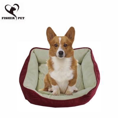 China Wholesale Warm Herringbone Nest Dog Bed Sofa Puppy Cat Beds Mat Cama Para Perro Kennel Heater for sale