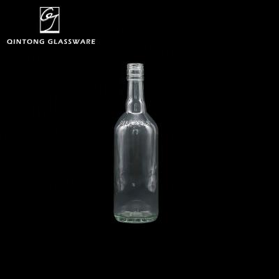 China Hot Sale 750ml 25oz Fashionable High Quality Bordeaux Tequila Empty Clear Glass Wine Bottle for sale