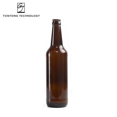 China Factory Direct Fashionable 250ml 330ml 500ml Brown Color Glass Beer Bottle Wine Bottle Empty Beverage Bottle for sale