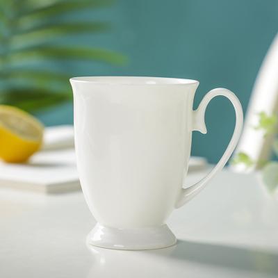 China Viable Good Quality Custom White Mug Wholesale Personalized Fine Bone China Thin Cups for sale