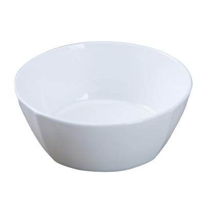 China New Design Porcelain Supplier Viable Fine Bone China White Ceramic Rice Bowl Round Bone China Square Soup Bowls for sale